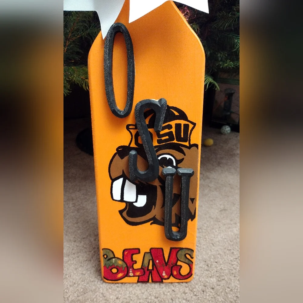 Very Rare Possibly one of a kind hand painted Oregon State OSU Beavers Paddle - Picture 1 of 7